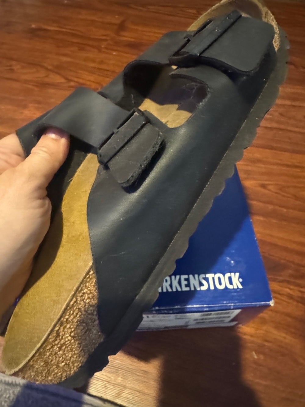 Birkenstock Black Two-Strap Men's Sandals - Picture 4 of 9